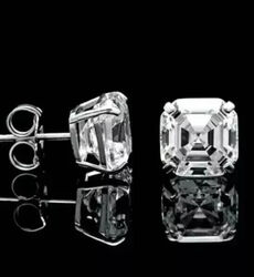 Asscher Cut Lab Created Diamant Ohrstecker 14k Weißgold vergoldet 2,00 ct