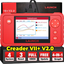 Launch CRP123 V2.0 VII+ KFZ OBD2 Diagnosegerät Auto Scanner Fehlerauslesegerät