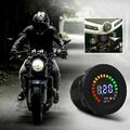 DC 12V LED Digitalanzeige Voltmeter Einbau Rund Wasserdicht Auto Motorrad S C7M0