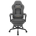 WOLTU Gaming Stuhl, Bürostuhl ergonomisch, Tech-Stoff, Grau, GS10gr