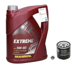 5L Mannol Extreme 5W40 Öl +Ölfilter für Audi A3 VW Passat Polo 6N Skoda Octavia