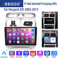 DAB+ 64G Autoradio Für Peugeot 307 CC 2002-2013 Android13 GPS Navi Carplay WIFI