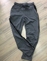 Heine Damen Hose Schlupfhose mit Galonstreifen Joggpants grau schwarz Gr. 40