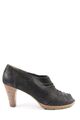 PAUL GREEN Peeptoe Pumps Damen Gr. DE 41 schwarz-braun Casual-Look