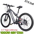 27,5Zoll Ebike 1000W Elektrofahrrad CST Reifen 17Ah E-Bike 45km/h Randride YG90A