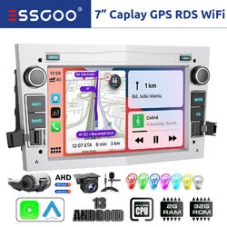 2+32G Android 13 Carplay Autoradio GPS DVR KAM Für Opel Astra Corsa Vivaro Combo