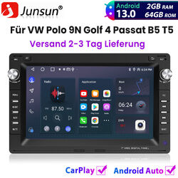 64GB DAB+ Android13.0 Autoradio Carplay Für VW Polo 9N Golf 4 Passat B5 GPS Navi