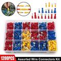 1200tlg Kabelschuhe Sortiment Box Auto KFZ Ring Steckverbinder Flachstecker Set