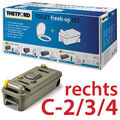 THETFORD FRESH UP SET C2 3 4 CASSETTE CAMPING FÄKALIENTANK TOILETTE RECHTS NEU