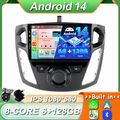 9" Android 14 Autoradio Für Ford Focus 2012-2017 CarPlay Navi GPS Rückfahrkamera