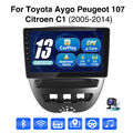 Autoradio Carplay Android 13 Auto GPS KAM Für Peugeot 107 Toyota Aygo Citroen C1