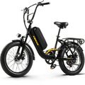 20 Zoll E-Bike 48V 15AH E-Mountainbike 25km/h Damen Trekking Elektrofahrrad