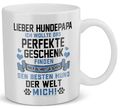 Bester Hundepapa Tasse Herrchen Geschenk Hundeliebe Welpe Kaffeetasse Hund