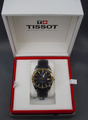 Tissot Gentleman Powermatic 80 Silicium Uhr 18K Gold blaues Zifferblatt EINMAL BENUTZT