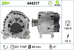 Lichtmaschine Generator Lima VALEO RE-GEN AT 444217 +71.40€ Pfand für VW POLO 5