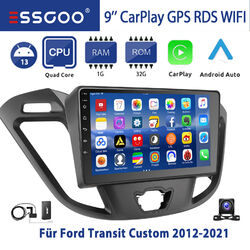 DAB+ Android 13 Carplay Autoradio GPS NAVI KAM Für Ford Transit Custom 2012-2021