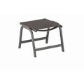 KETTLER Garten Hocker BASE Aluminium Outdoorgewebe Höhe 44 cm Anthrazit Bronze