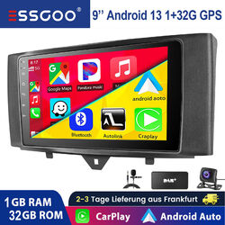 DAB+ KAM MIC Autoradio GPS Nav Android Carplay 32G Für Smart Fortwo 451 2011-15