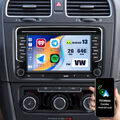 7" Apple Carplay Android 13 Autoradio GPS Navi Für 2 DIN VW GOLF 5 6 Passat Polo