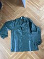 Vintage Sncf Regenjacke Gummijacke Pvc Shiny Made France Gr.M Oliv Grün