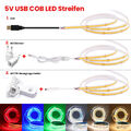 5V USB COB LED Streifen Stripe Band PIR-Bewegungsmelder Keine Lichtpunkt Dimmbar