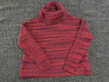 1 x getragen gemusterter Esprit Strick Pulli Rolli Pullover Gr S 36/38