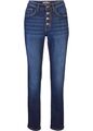 Stretch-Jeans aus Bio-Baumwolle Straight Normal Gr. 36 Dunkelblau Damen-Hose Neu