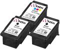 3x Tintenpatrone Kompatibel für Canon Pixma IP2850 PG545XL Schwarz CL546XL Farbe