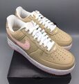 Nike Air Force 1 Low Retro Linen Pink White EU 43 Beige Braun Rosa Weiß Neu