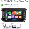 2+64GB CarPlay Android 13 Autoradio GPS Navi Für VW Golf 5 6 Passat Polo Touran