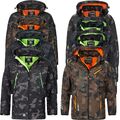 Geographical Norway Camouflage Herren Softshell Funktions Outdoor Regen Jacke