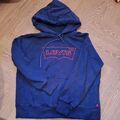 Levis Hoodie Kapuzenpullover Unisex Sweater Blau Gr. M Logo Sweatshirt Pulli