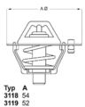 WAHLER Thermostat, Kühlmittel 3119.88 für TOYOTA DAIHATSU