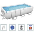 Power Steel Swimming Pool Set 404x201x100cm Schwimmbecken Schwimmbad Bestway