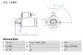 Bosch Starter 0986021230 für BMW E87 E90 E93 E92 E91 E60 E61 E63 E64 E65 04-10