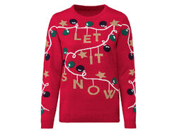 esmara® Damen Weihnachtspullover (rot, L(44/46)) - B-Ware sonstiges