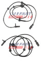 2x FAST ABS-SENSOR RADDREHZAHL VORNE LINKS+RECHTS passend für FIAT DOBLO