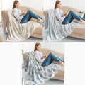 Kuscheldecke 150×200 cm, Wohndecke Fleecedecke Sofadecke Tagesdecken Couchdecke