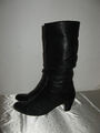 Stiefelette Lavorazione Artigiana Glatt Leder Schwarz Gr. 40