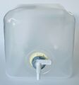 1x Politainer 10 Liter Transparent mit Hahn Faltbar Wasserkanister Camping