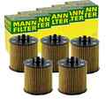 5x MANN-FILTER HU 712/6 x ÖLFILTER MIT DICHTUNG FILTEREINSATZ 5-STÜCK!