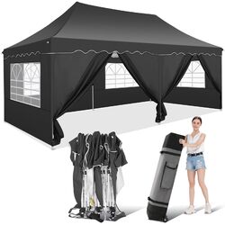 Wasserdicht & Anti-UV Pavillon 3x6m Partyzelt Faltpavillon Pavillion Faltbar De