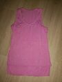 Damen Tank Top Rosa Shirt t-shirt Ärmellos Gr. M