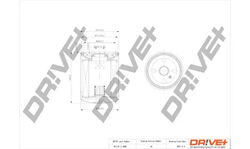 Ölfilter Anschraubfilter DP1110.11.0066 Dr!ve+ für ALFA ROMEO FIAT LANCIA