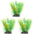 3 PCS Plastik Aquarienlandschaft Künstliches Fischbecken Unterwasserpflanzen