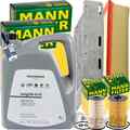 MANN INSPEKTIONSPAKET+5L ORIGINAL 0W-30 MOTORÖL passend für AUDI A3 8P VW GOLF 6