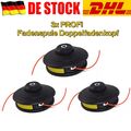 3x PROFI Fadenspule Doppelfadenkopf für Motorsense Fadenkopf Tippautomatik Spule