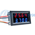 DC 0-200V 10A Dual Digital LED 4 Bit 5 Wires Amp Meter Voltmeter Ammeter