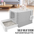 GROSS KATZENTOILETTE XXL MIT HAUBE KATZENKLO SCHAUFEL HAUBENTOILETTE MIT DECKEL