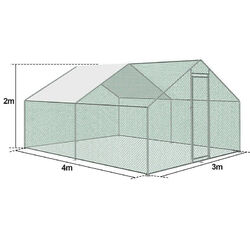 Hühnerstall Für Huhn Voliere Hühnerhaus Hühnerkäfig XXL Geflügelstall